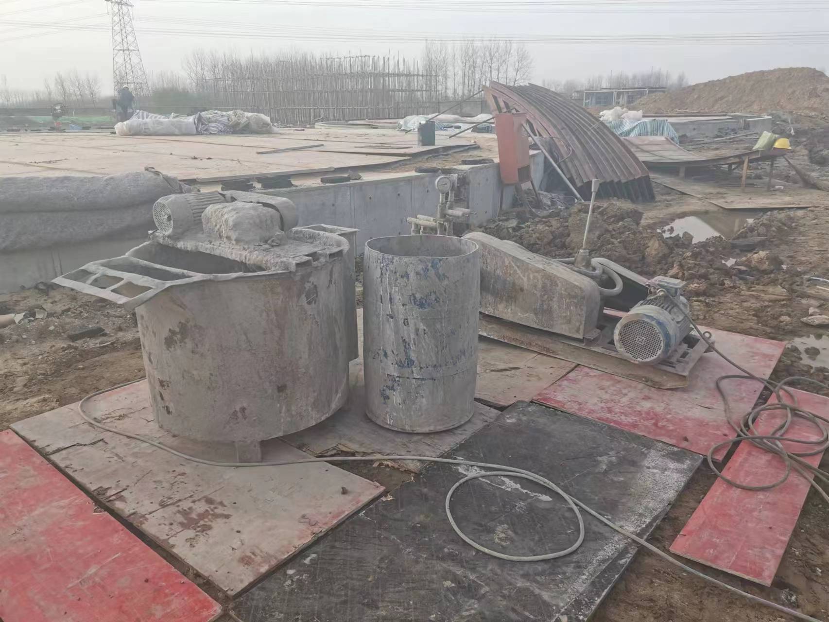 毛嘴镇回填土注浆